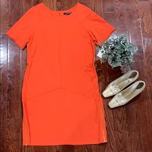 SHARAGANO Coral Stretch Dress